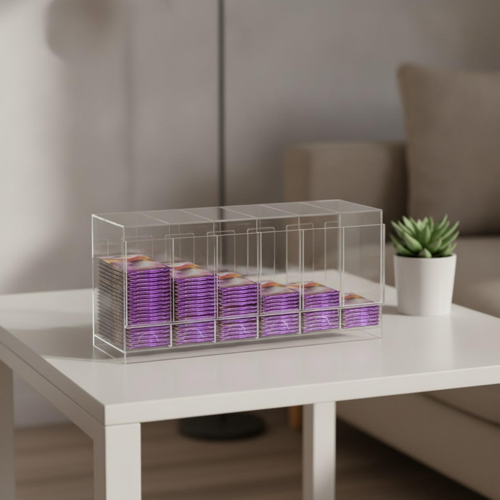 Storage - Boîte de présentation de cartes compartimentée,