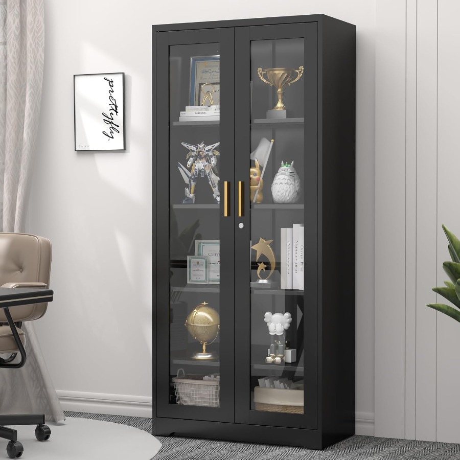 Storage - Vitrine en verre 71 avec serrure