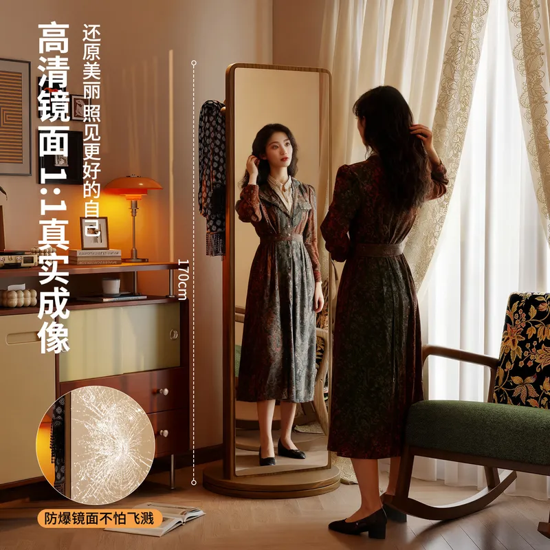 Miroir sur pied rotatif carré  - Full Length Mirror Jewelry Armoire avis et prix