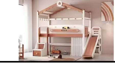 # Lits superposés en bois mass - Bunk Bed With Stairs And Slide avis et prix