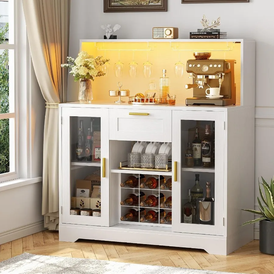 Meuble de bar à café avec écla - Storage avis et prix
